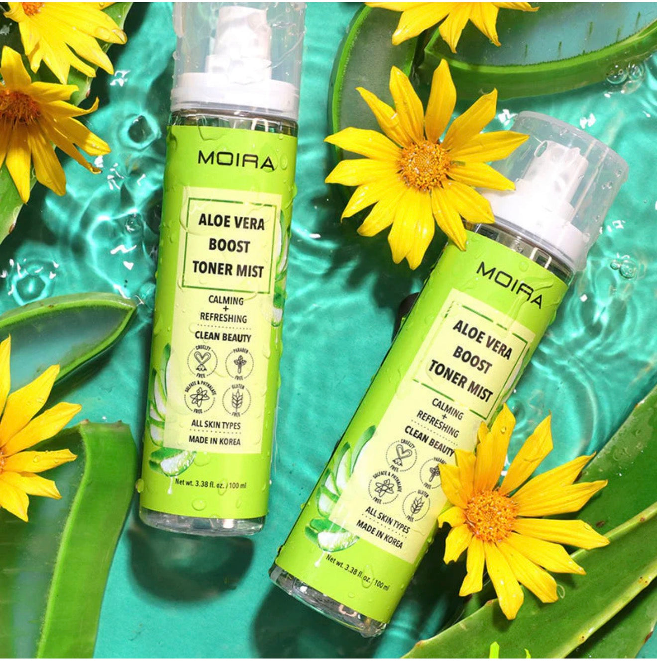 Moira Aloe Vera Boost Toner Mist – Tónico Facial Refrescante e Hidratante