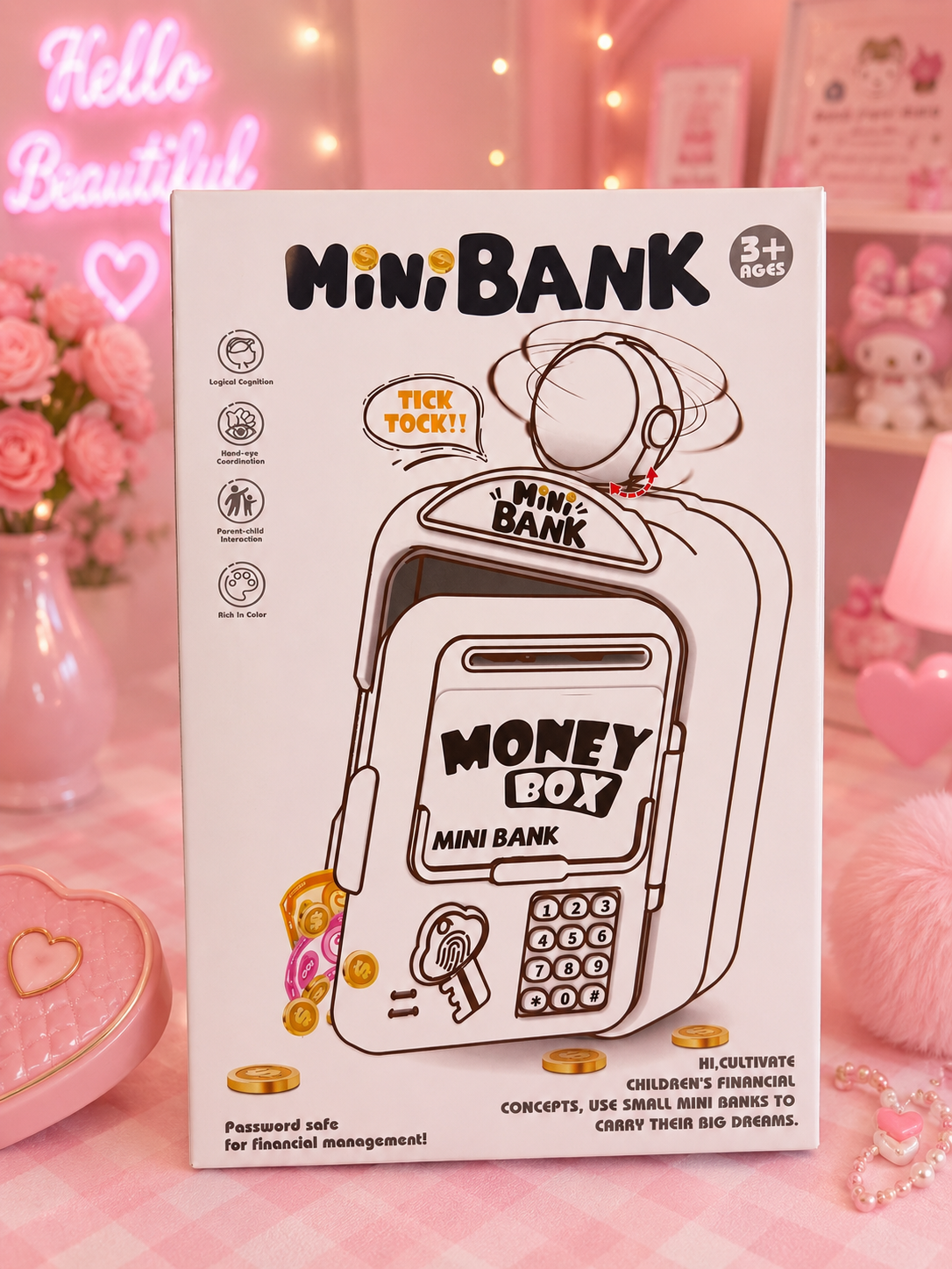 Mini Alcancía Electrónica Kuromi