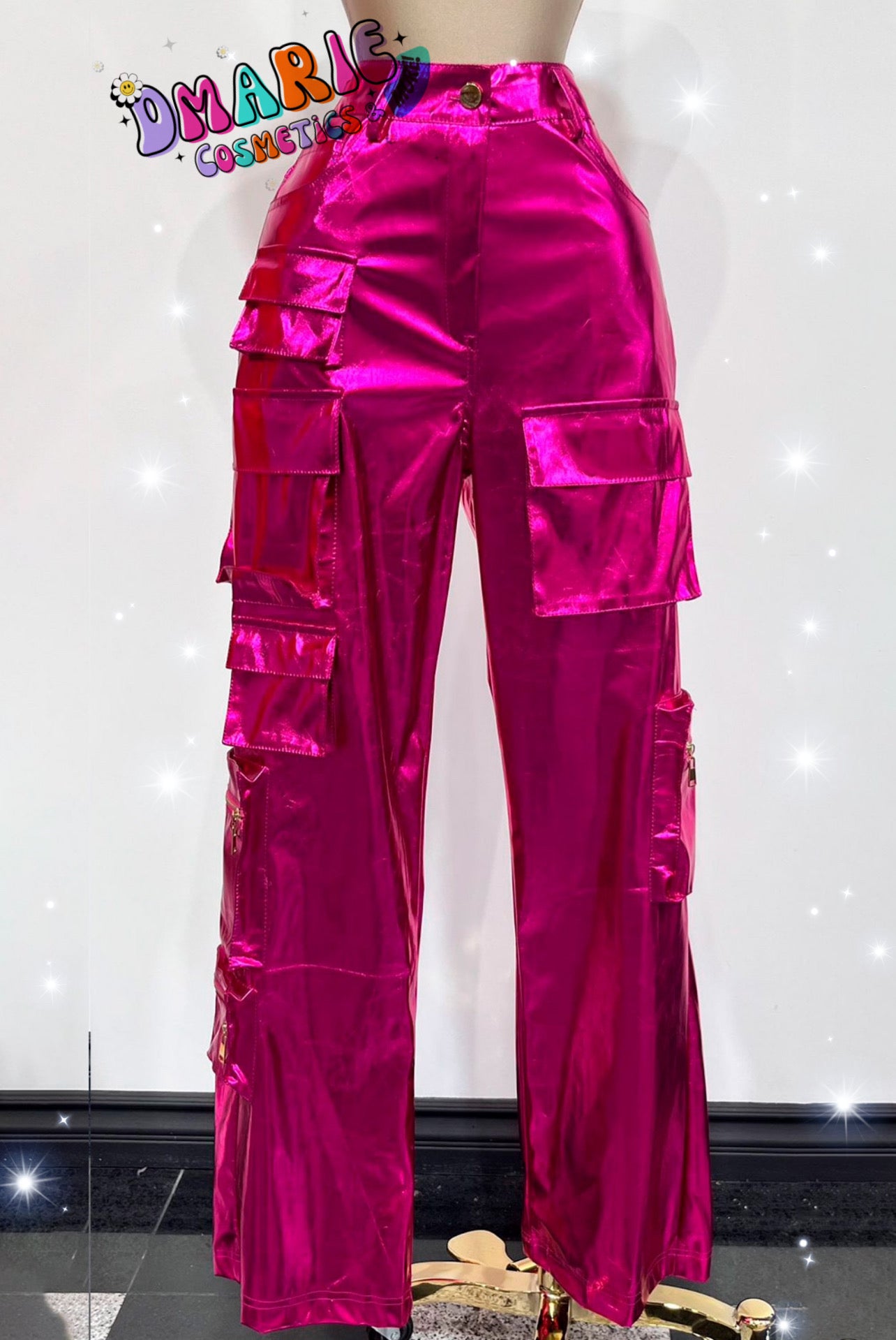 LC Collection 🧡 Pantalón Cargo Metálico Glam
