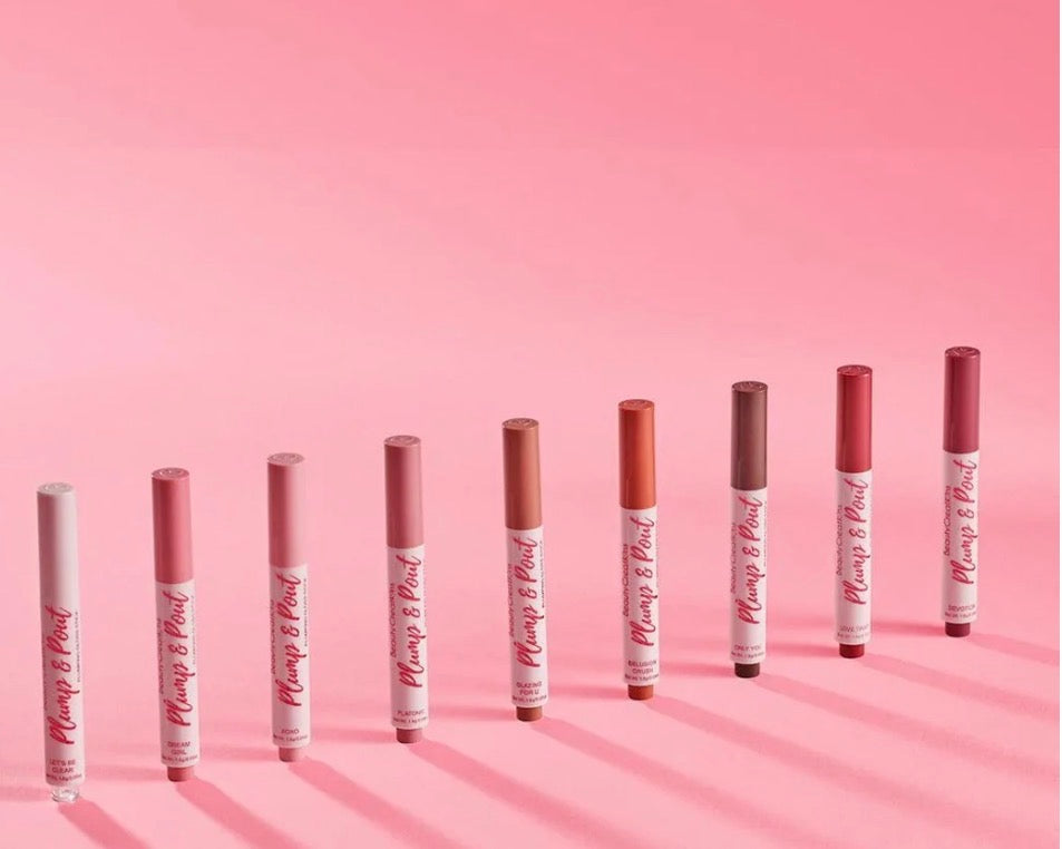 Beauty Creations Plump & Pout Plumping Lip Gloss – Paquete Mixto de 6 Piezas