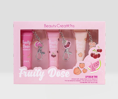 Beauty Creations Fruity Dose Lip Balm Trio – Set de 3 Bálsamos Labiales Hidratantes