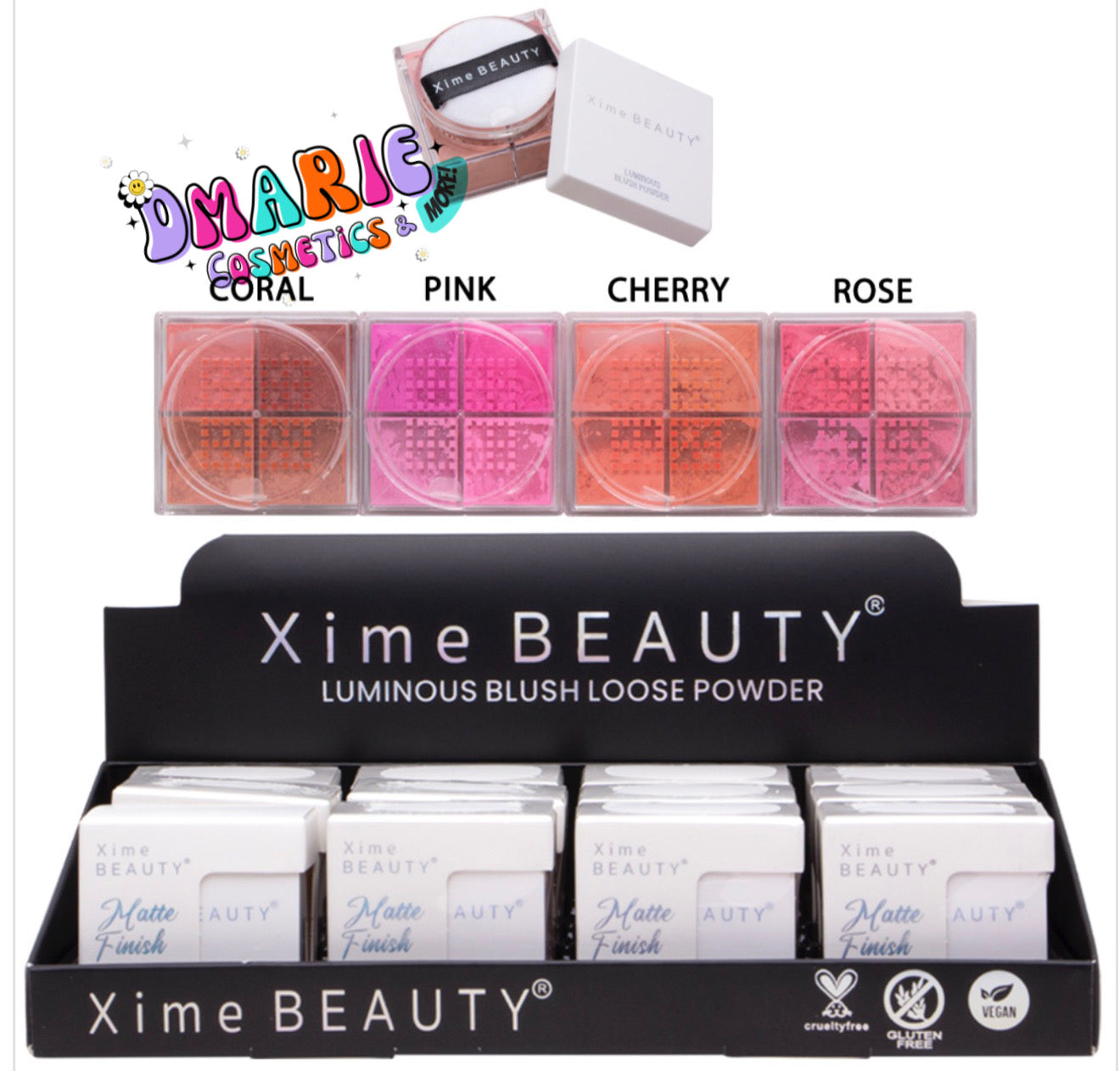 Xime Beauty Luminous Blush Loose Powder
