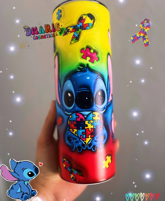 Stitch Autismo Tumbler