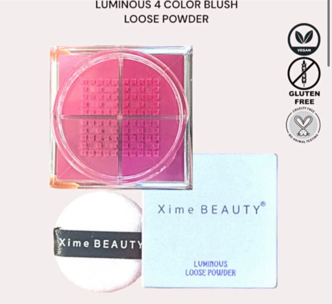 Xime Beauty Luminous Blush Loose Powder