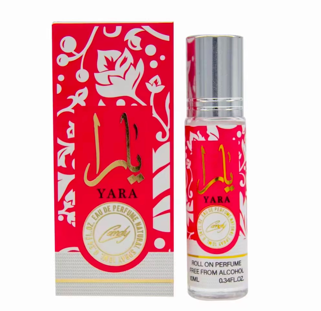 Yara Candy Roll-On Perfume Oil – Paquete de 6 Piezas | Perfume en Aceite 10 ml