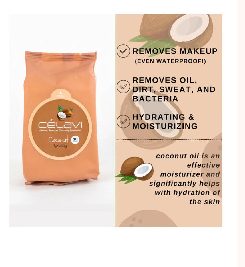 Celavi Makeup Remover Coconut 30 sheets