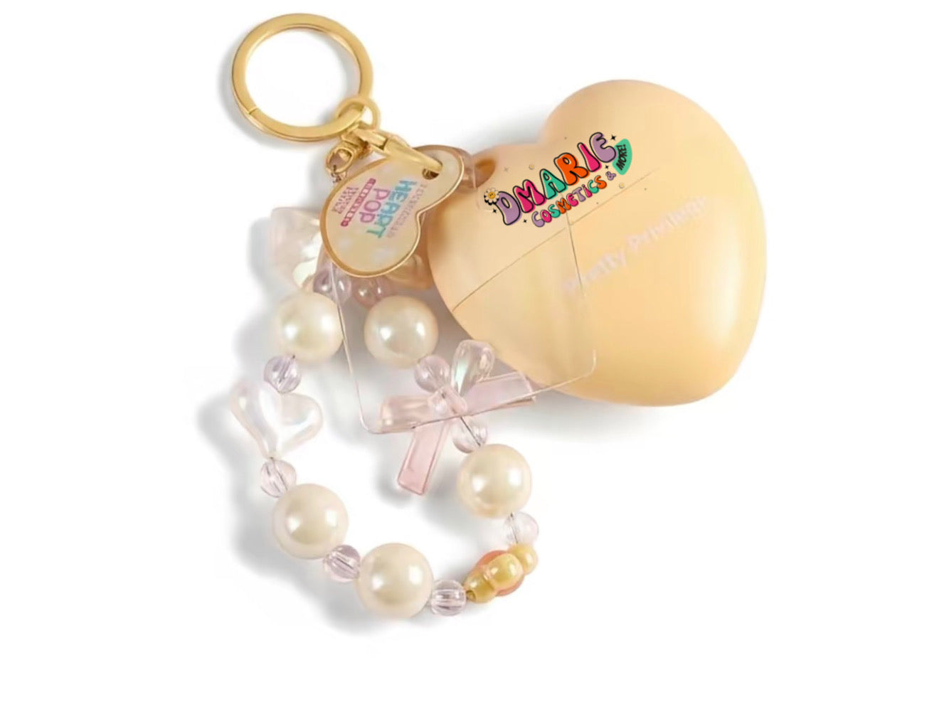 Pretty Privilege Heart Pop Hand Cream Keychain – Moisturizing Travel Size Hand Lotion
