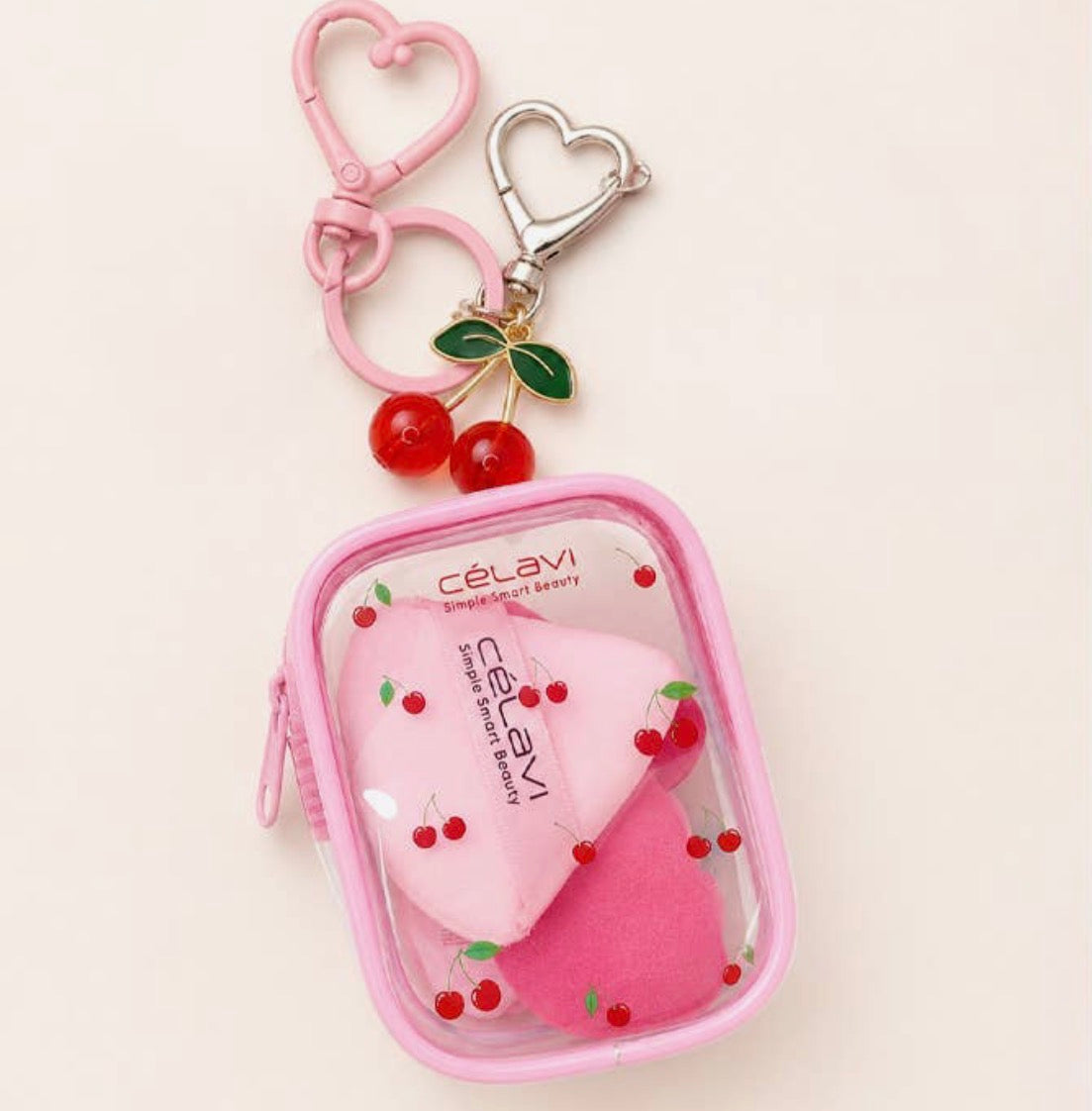 Set de Esponjas de Maquillaje CélaVi Cherry Edition – Paquete de 3