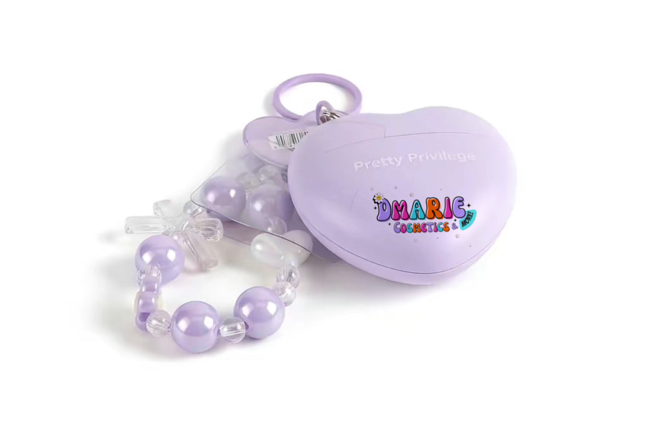 Pretty Privilege Heart Pop Hand Cream Keychain – Moisturizing Travel Size Hand Lotion