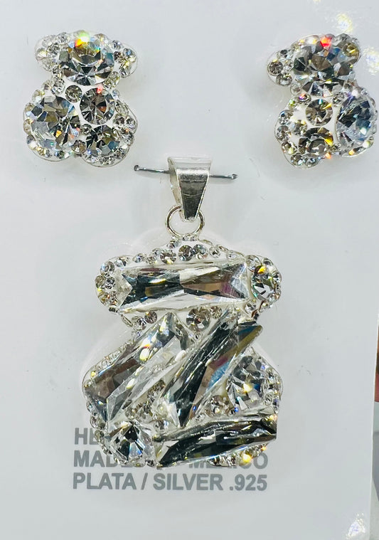 Crystal Tous Set Plata 925