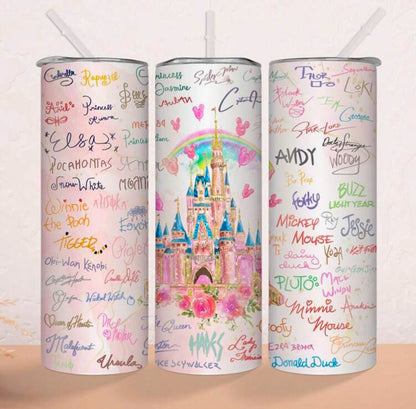 Castillo Disney Con Las Firmas de personajes