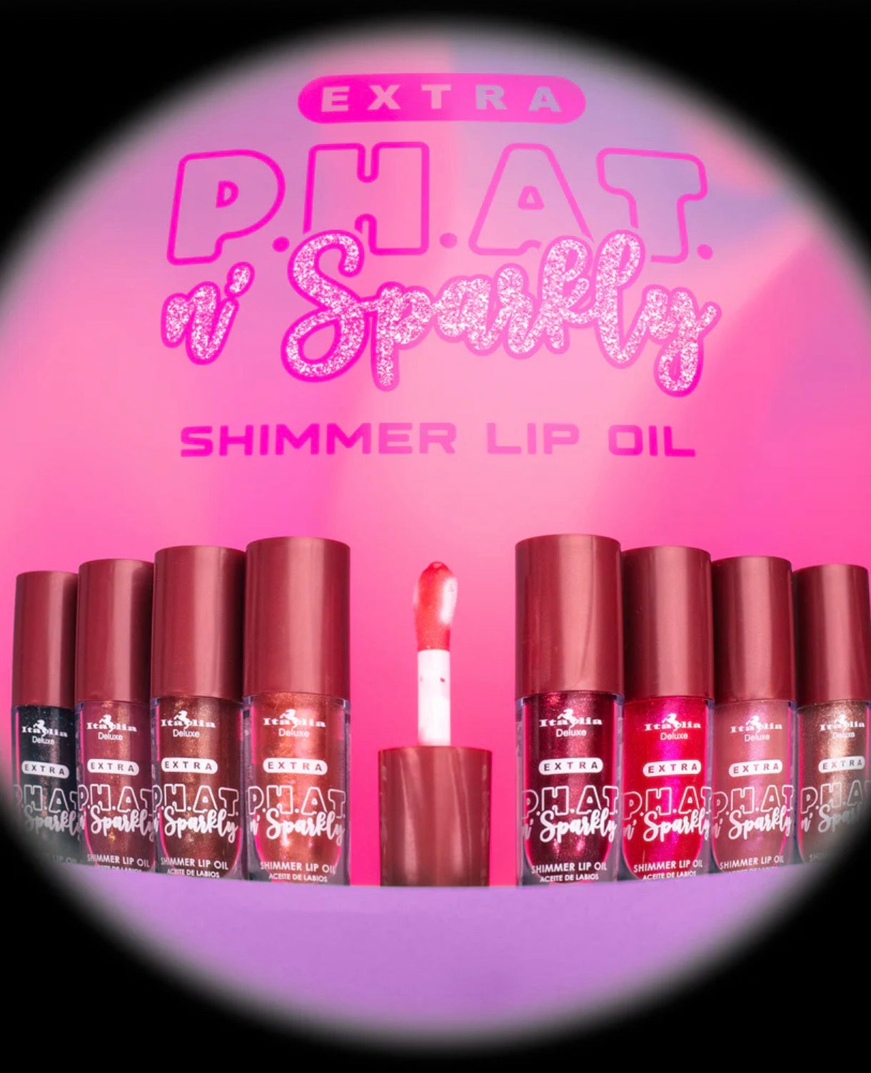 Italia Delux Extra P.H.A.T N’ Sparkly Shimmer Lip Oil