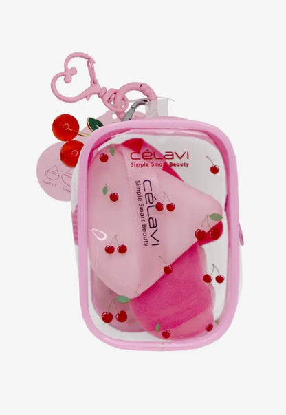 Set de Esponjas de Maquillaje CélaVi Cherry Edition – Paquete de 3