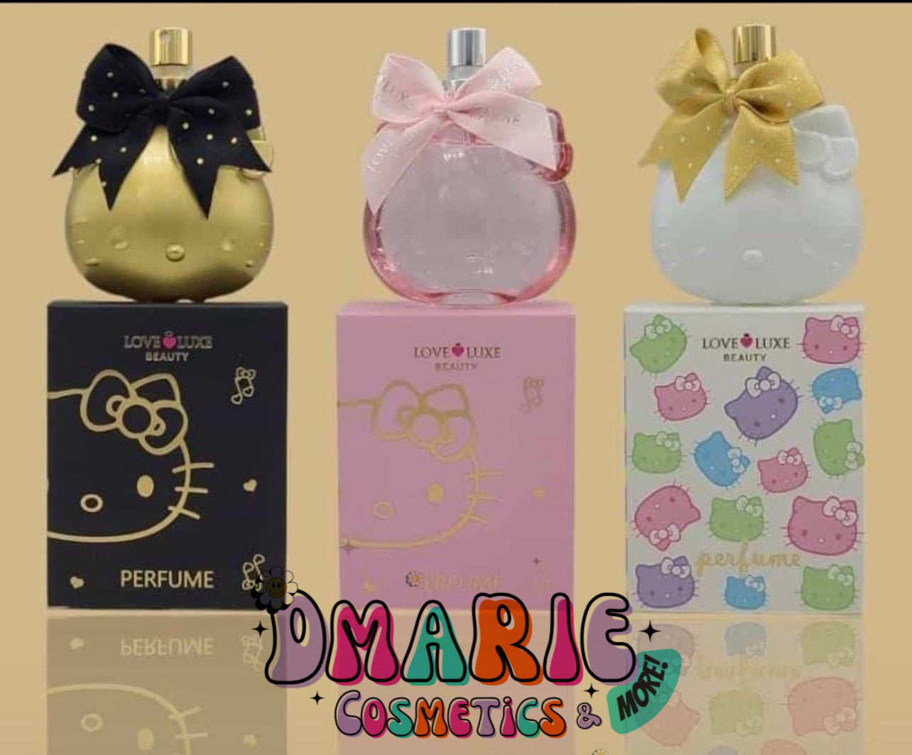 Love Luxe Beauty Perfume Hello Kitty – Paquete Mixto de 6 Piezas