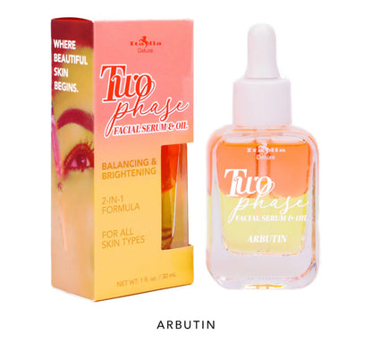 Italia Deluxe Two Phase Facial Serum & Oil 2-en-1 – Suero + Aceite Facial | Paquete de 4 Piezas Surtidas