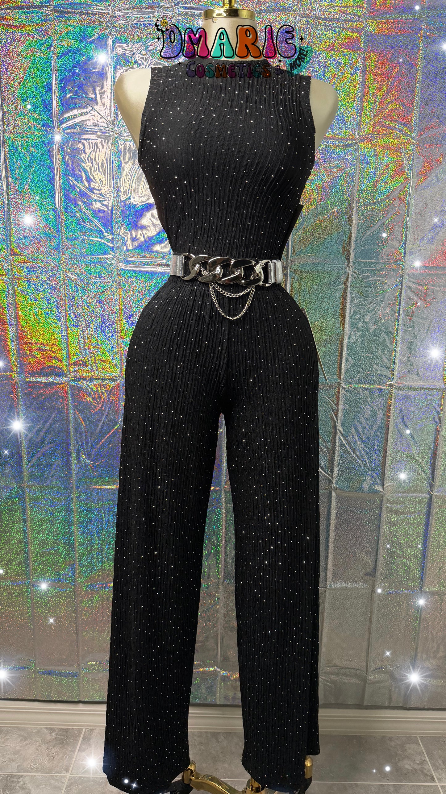 Love Poem Midnight Glam Pleated Set