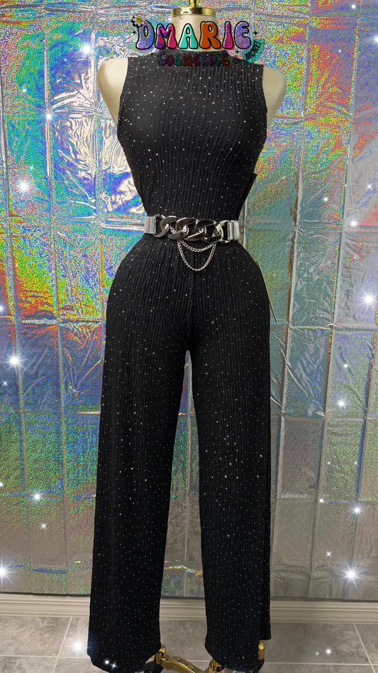 Love Poem Midnight Glam Pleated Set