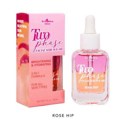 Italia Deluxe Two Phase Facial Serum & Oil 2-en-1 – Suero + Aceite Facial | Paquete de 4 Piezas Surtidas