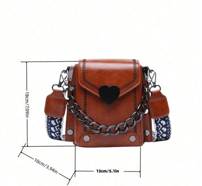 Cartera Crossbody Con Cadena