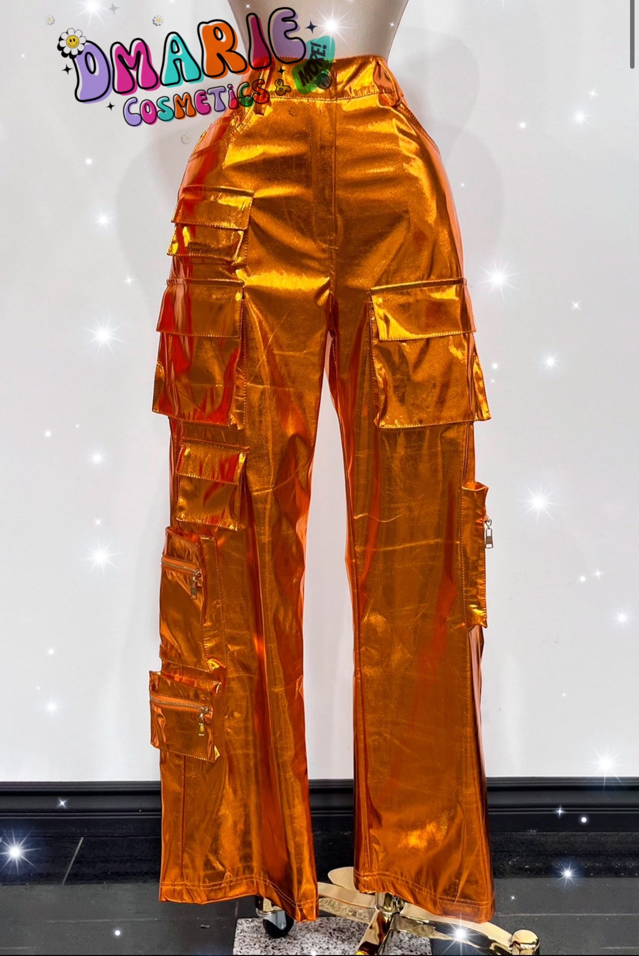 LC Collection 🧡 Pantalón Cargo Metálico Glam