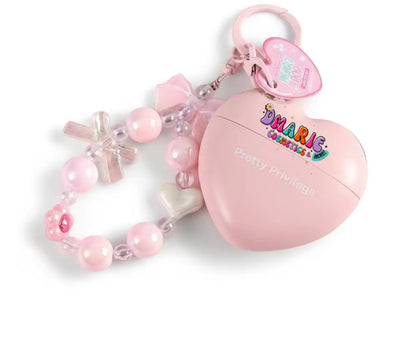 Pretty Privilege Heart Pop Hand Cream Keychain – Moisturizing Travel Size Hand Lotion