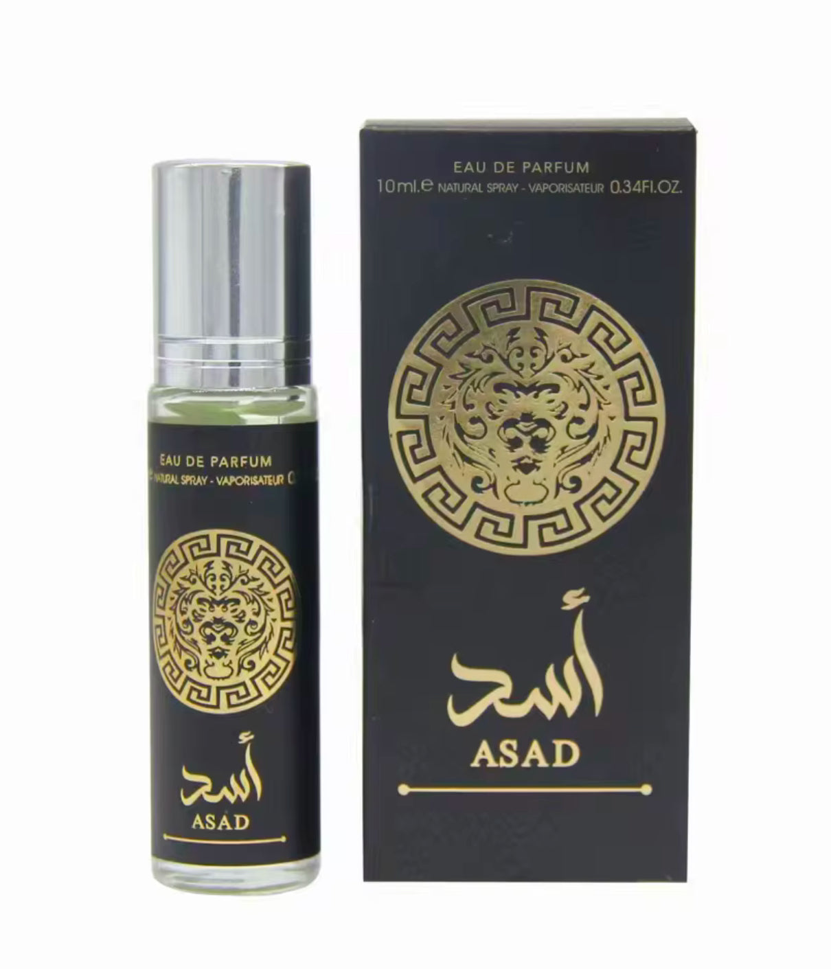 Asad Eau de Parfum 10 ml – Paquete de 6 Piezas | Perfume Masculino de Larga Duración