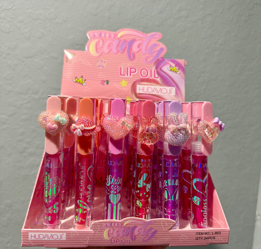 HUDAMOJI Candy Lip Oil – Caja de 24 Piezas