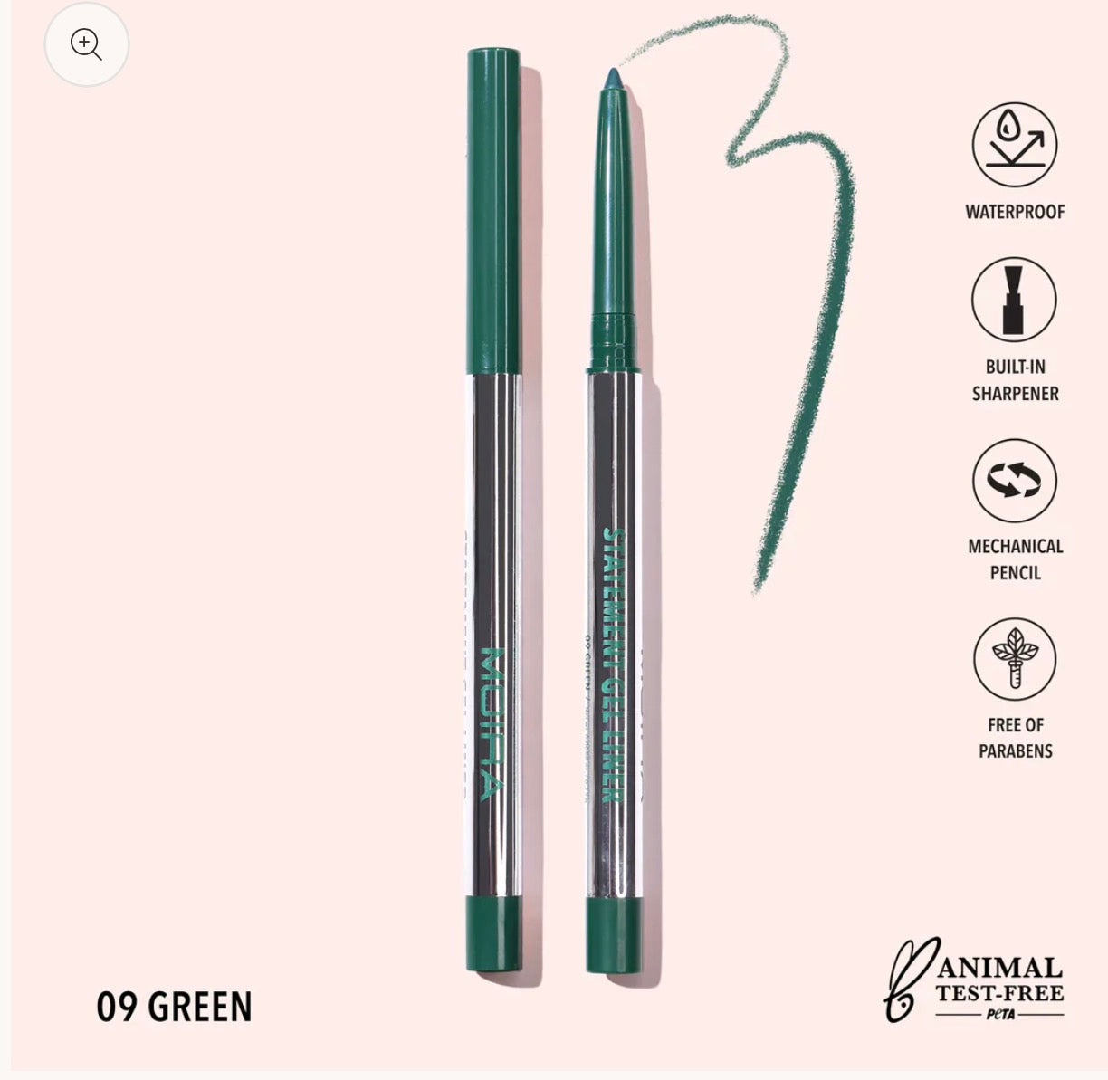 Moira Statement Gel Liner Waterproof – Delineador en Gel Retráctil
