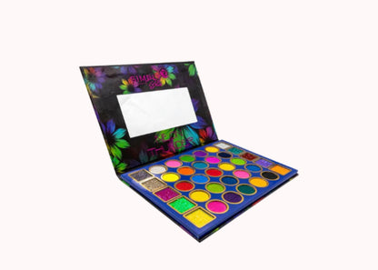 Paleta de Sombras Multicolor de 35 Tonos – Colores Vibrantes y Neón