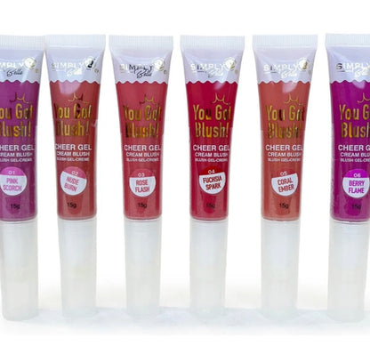 Simply Bella You Got Blush! – Rubor en Gel-Crema | Paquete de 6 Piezas (Tonos Surtidos)