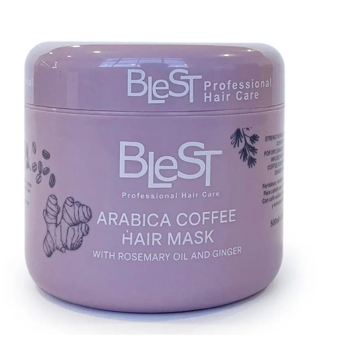 BleST Arabica Coffee Hair Mask – Mascarilla Capilar con Café Arábica, Romero y Jengibre