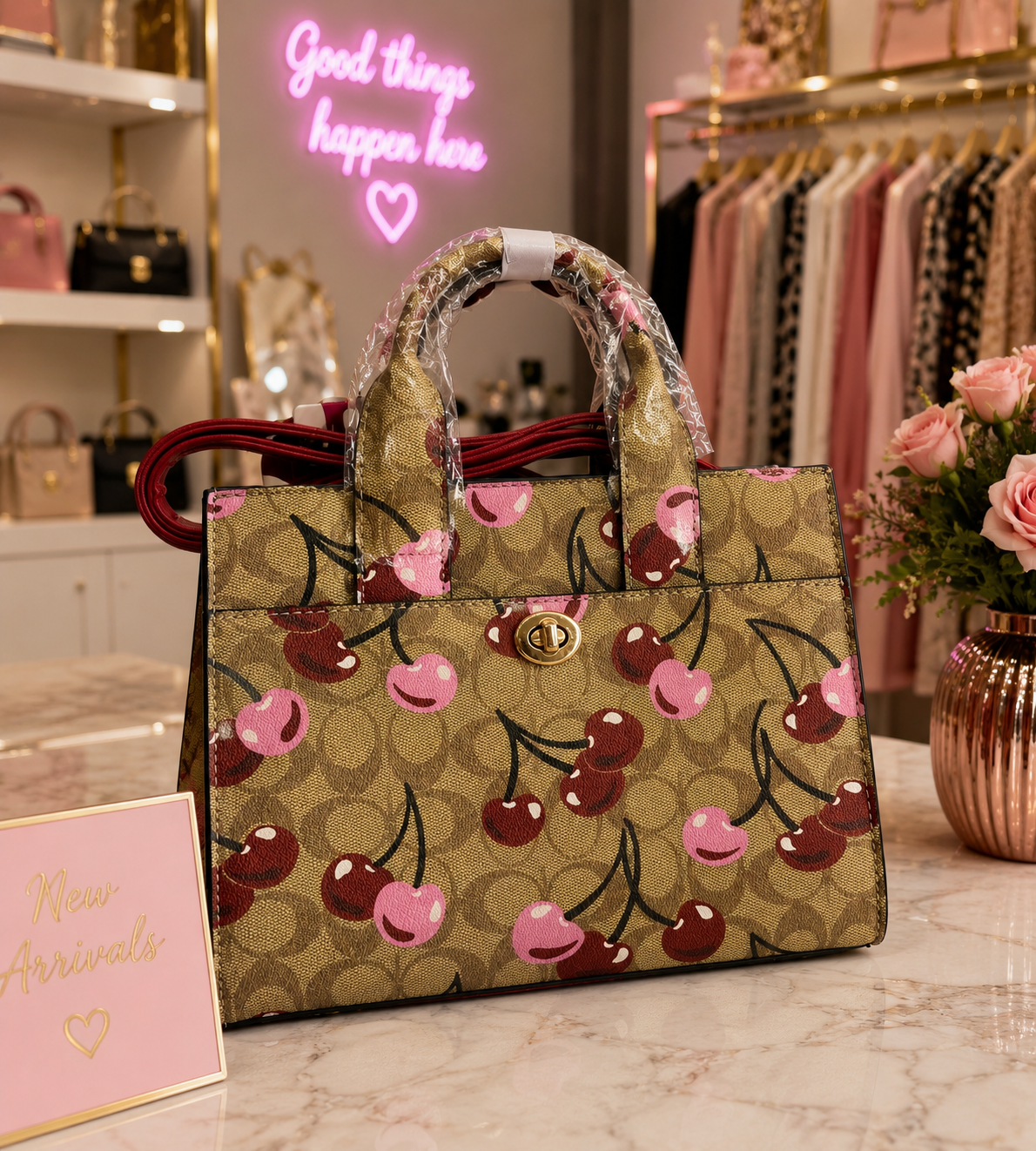 Cartera Cherry Collection + Wallet Incluido