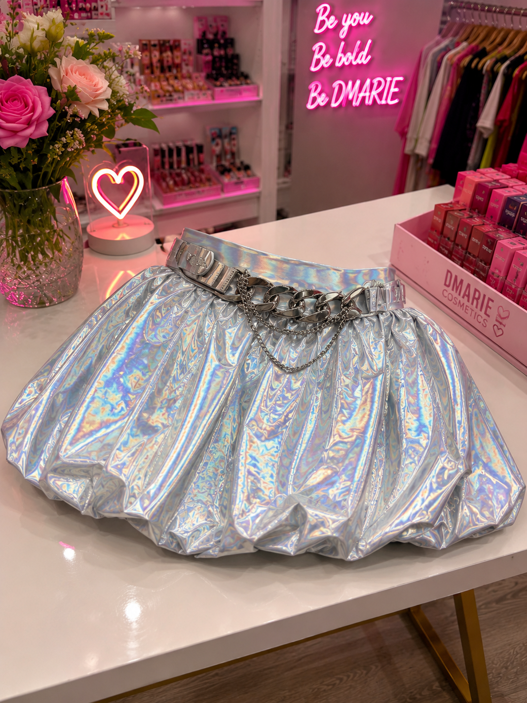 Falda Holográfica Fashion