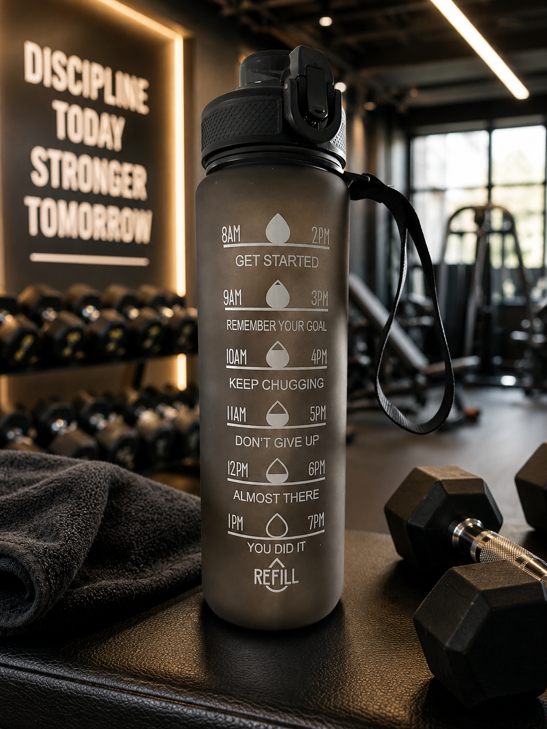 Botella Motivacional de Hidratación 32 oz